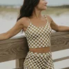 Myrtle Top | Ribbed Scoop Neck Tankini Top
