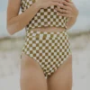 Myrtle High Waisted Bottoms | Neutral Checkered Ribbed Swim Bottoms 16 Myrtle High Waisted Bottoms | Neutral Checkered Ribbed Swim Bottoms