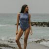 Cobalt Top | Blue High Neck Floral Full Coverage Tankini Top 21 Cobalt Top | Blue High Neck Floral Full Coverage Tankini Top