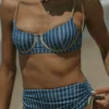 Harbor Bikini Top | Blue Green Retro Striped Underwire Bikini Top 19 Harbor Bikini Top | Blue Green Retro Striped Underwire Bikini Top