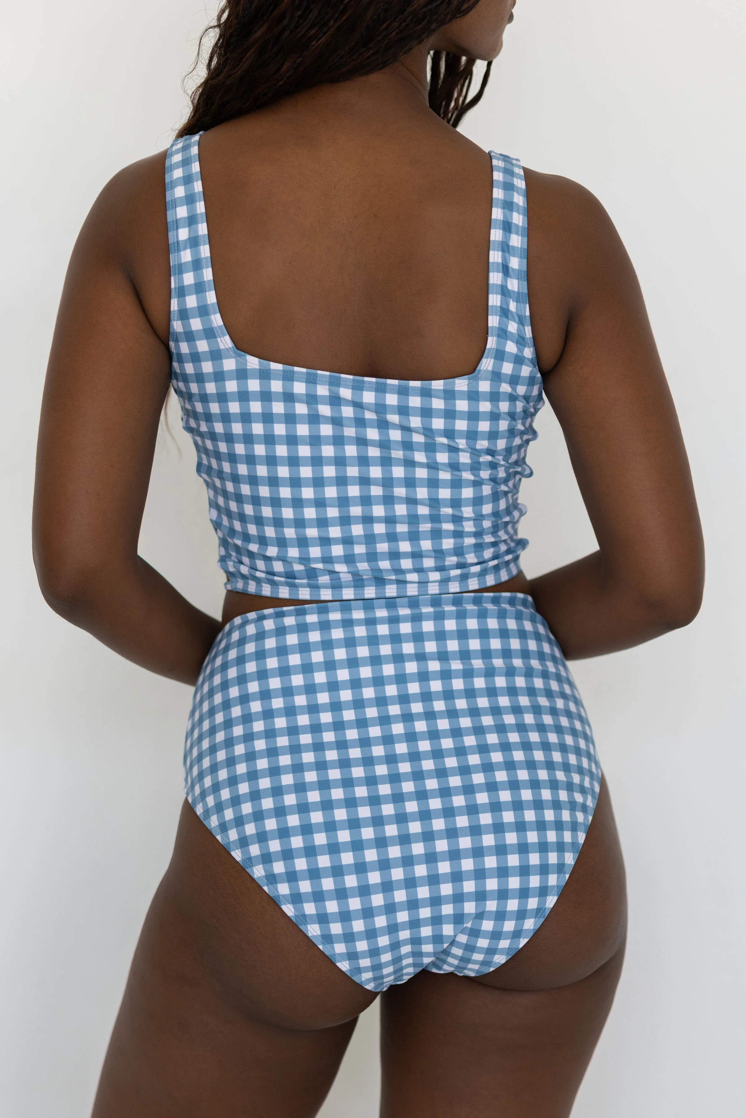 Georgia High Waisted Bottoms | Gingham Seamless Waist Bikini Bottoms 10 Georgia High Waisted Bottoms | Gingham Seamless Waist Bikini Bottoms