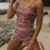 Charlotte High Waisted Shorts | Ditsy Floral Women's Boy Swim Shorts 21 Charlotte High Waisted Shorts | Ditsy Floral Women's Boy Swim Shorts