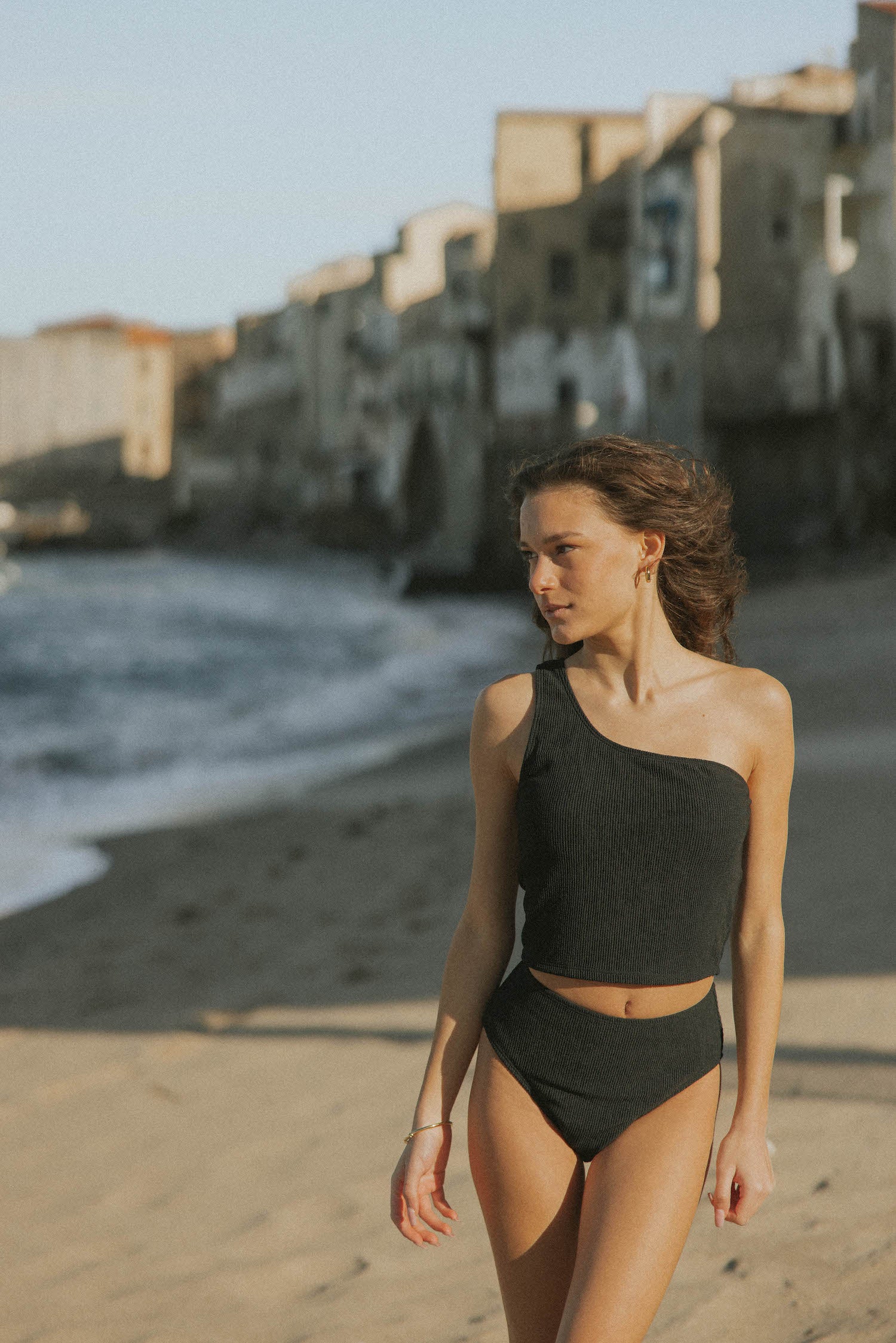 Sicily Top | Crinkle Textured One Shoulder Tankini Top 5 Sicily Top | Crinkle Textured One Shoulder Tankini Top